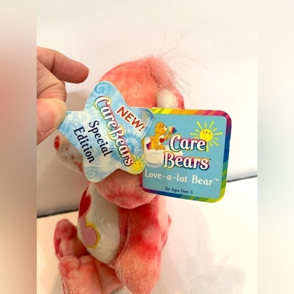 VTG Special Edition Pink Tie-dye Love-A-Lot Care Bear 2003 Beanbag Plush w/tags - Picture 4 of 6